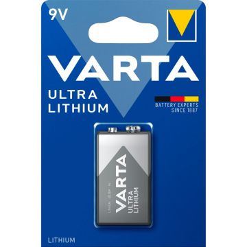 Varta Ultra Lithium 9V 6LR61 Litija baterija