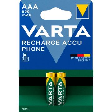 Varta Professional AAA NiMH 800 mAh akumulatori telefoniem 2 gab.