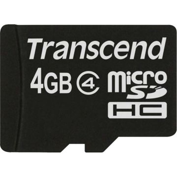 Transcend MicroSDHC Card 4GB Class 4