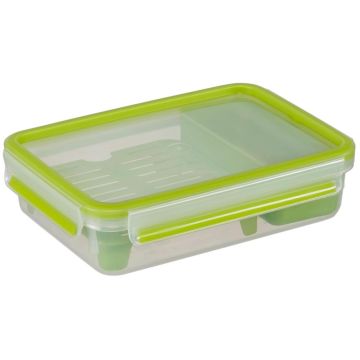 Emsa Clip&Go Brunchbox 518099 1,2l Transparent/Green