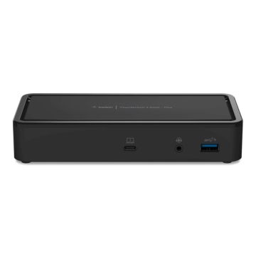 Belkin Thunderbolt 3 doks Plus, 2x Thunderbolt 3, 1x USB-C, 4x USB-A, 1x DisplayPort, 1x HDMI, 1x Gigabit Ethernet, 1x Audio, ar 0.8m kabeli, F4U109vf