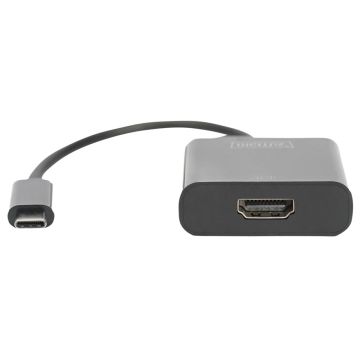 Digitus USB Type-C HDMI Video Adapteris 4K/30Hz melns