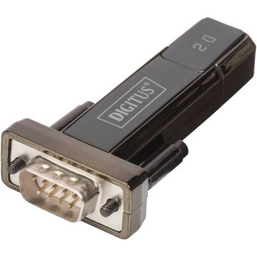 Digitus USB2.0 Serial Adapteris DSUB 9m + USB A Kabelis 80cm