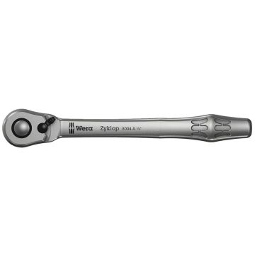 Wera 8004 A Zyklop Metal Ratchet with switch lever and 1/4" drive