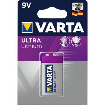 10x1 Varta Ultra Lithium 6LR61 9V-Block PU Inner Box