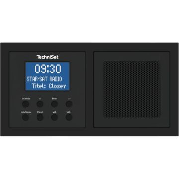 Technisat DigitRadio UP 1 Radio, DAB+/FM, AC, melns