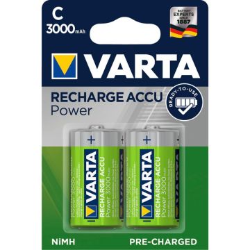 10x2 Varta Rechargeable Accu NiMh 3000 mAh Baby