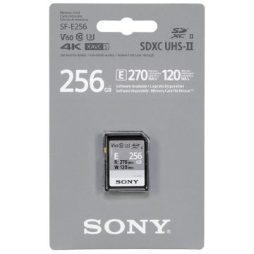 Sony SDXC E sērija 256GB UHS-II Class 10 U3 V60