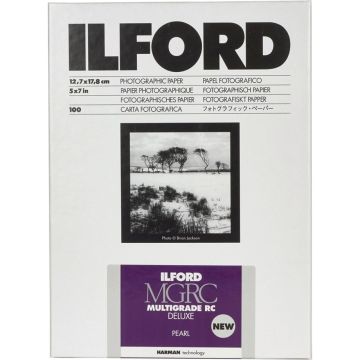 Ilford MG RC DL 44M pearl melnbaltais foto papīrs 13x18cm 100 loksnes