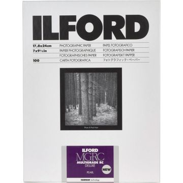 Ilford MG RC DL 44M pearl melnbaltais foto papīrs 18x24cm 100 loksnes