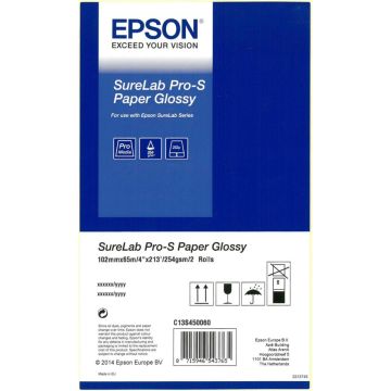 Epson SureLab Pro-S fotopapīrs glancēts 102mm x 65m 254 g BP 2 gab.