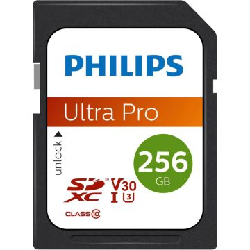 Philips SDXC Atmiņas Karte, 256GB, 10. Klase, UHS-I U3, V30, A1