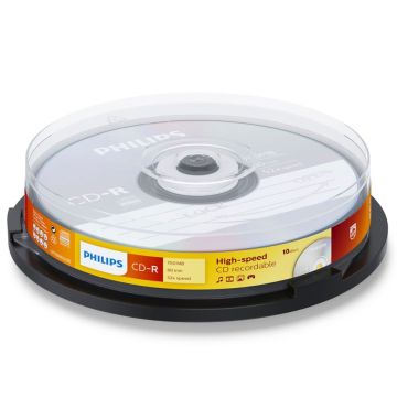 Philips CD-R 80 min 700MB 52x spole 10 gab.