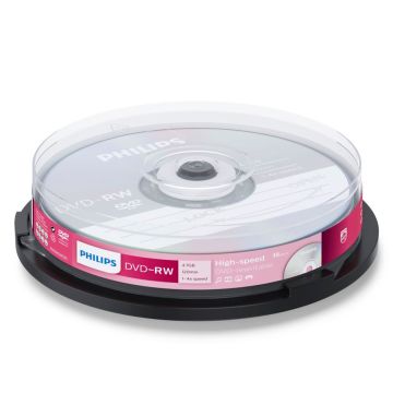 Philips DVD-RW 4,7GB 4x spole 10 gab.