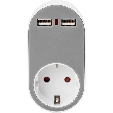 Digitus Lādēšanas adapteris ar 220V ligzdu 2 x USB-A