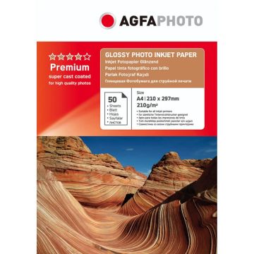 AgfaPhoto Foto Glancēts Papīrs 210 g A4 50 Loksnes