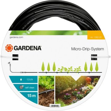 Gardena Micro-Drip-System Caurule 4,6mm (3/16), 1,5 l/h, 15 m