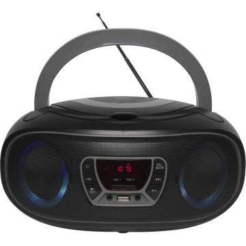 Denver TCL-212BT Radio, FM/CD/Bluetooth, baterijas/AC, pelēks