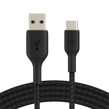 Belkin USB-C/USB-A kabelis, 3m, pinums, melns