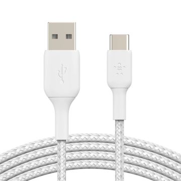 Belkin USB-C/USB-A kabelis 3m pīts, balts