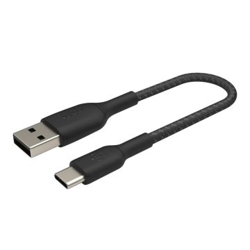 Belkin USB-C/USB-A kabelis 15cm pīts, melns