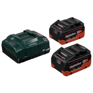 Metabo Bāzes komplekts, 2x 18V 5.5Ah LiHD akumulatori