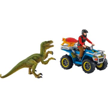 Schleich Dinosaurs 41466 Quad Bēgšana no velociraptora