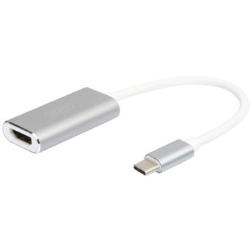 DIGITUS USB-C 4K HDMI adapteris, 20cm, alumīnija korpuss