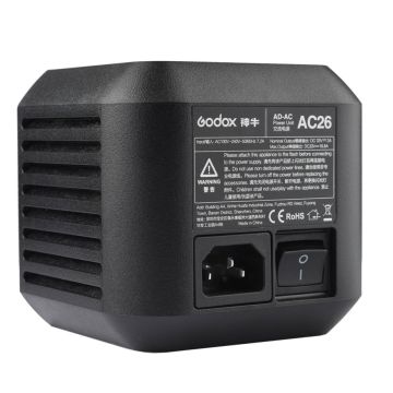 Godox AC26 AC adapteris AD600 Pro zibspuldzei