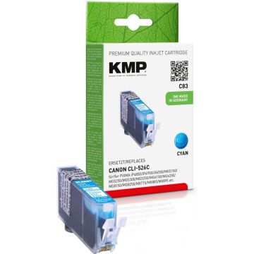 KMP C83 tinte cyan savietojams ar Canon CLI-526 C