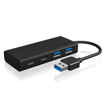 RaidSonic ICY BOX IB-HUB1426-U3 USB 3.0 Hub 2xUSB-A, 2xUSB-C