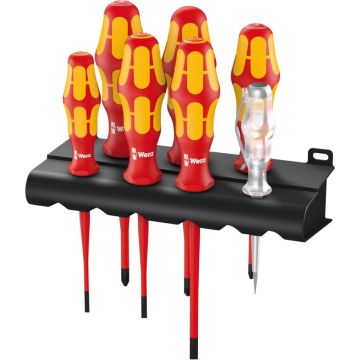 Wera 160 iS/7 Rack screwdriver set Kraftform Plus Series 100