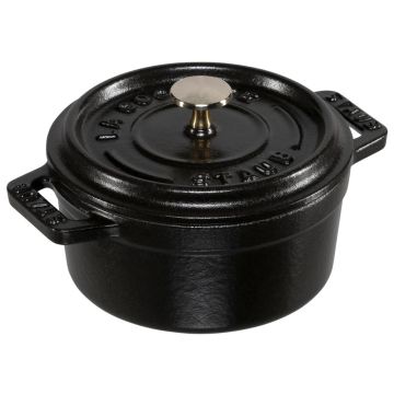 Staub Mini Cocotte, 10cm, apaļa, melns, čuguns