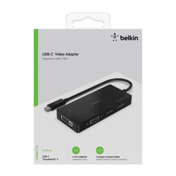 Belkin USB-C uz HDMI / VGA / DisplayPort adapteris