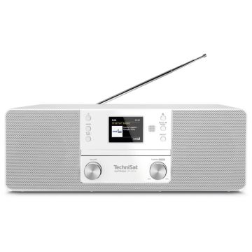 Technisat DigitRadio 370 CD IR Radio, DAB+/FM/CD/Interneta radio, AC, balts