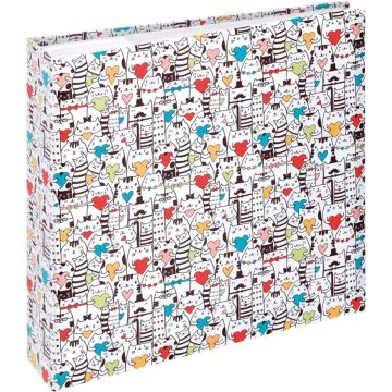 Hama Figures Cats Fotoalbums, 10x15cm, 200 Fotogrāfijas, Iespraužams ar Piezīmēm