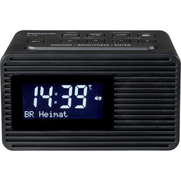 Panasonic RC-D8EG Modinātājs ar Radio, DAB+/FM, AC, melns