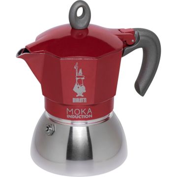 Bialetti Moka 4TZ indukcijas kafijas ar vāku kā stūra gabalu