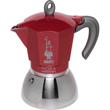 Bialetti Moka 6TZ indukcijas kafijas ar vāku kā stūra gabalu