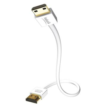 in-akustik Augsts Ātruma HDMI Ethernet kabelis, Premium XS, 3.0m, Balts