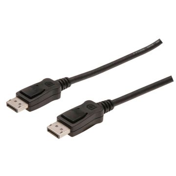 Digitus DisplayPort kabelis ar DP uz DP, 3m, melns