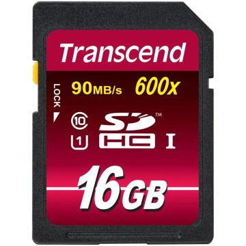 Transcend SDHC 16GB 10. klase UHS-I 600x Ultimate