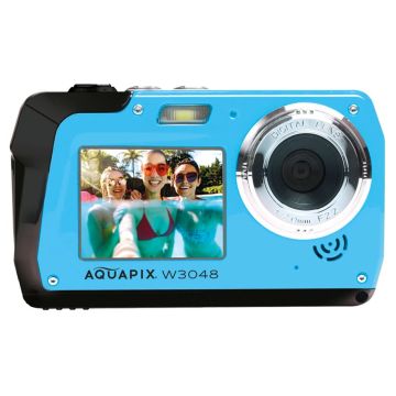 Easypix Aquapix W3048 Edge Ūdensizturīga Digitālā Kamera , 16MP, 2.7" Ekrāns, HD Video, Ledus Zila