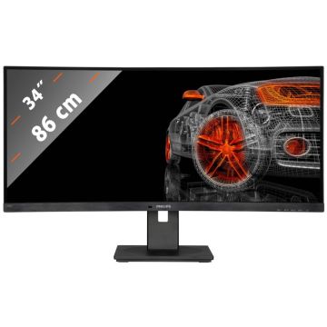 Philips 346B1C/00, 34" Ofisa monitors, 3440 x 1440 px, 100 Hz, VA