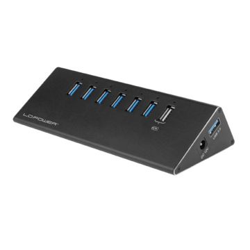 LC-Power LC-HUB-ALU-2B-7 USB Hub (sadalītājs), 7 porti