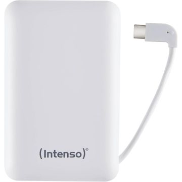 Intenso Powerbank XC10000 10000 mAh, 1x USB-C, 1x USB-A, melns, ar USB-A uz USB-C kabeli