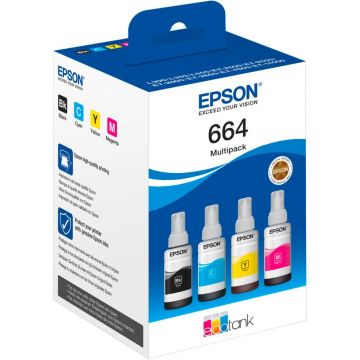 Epson EcoTank 4 tinšu komplekts T664 T6646