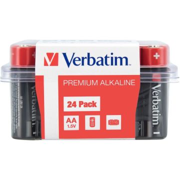 Verbatim Alkaline AA LR6 baterijas 24 gab.