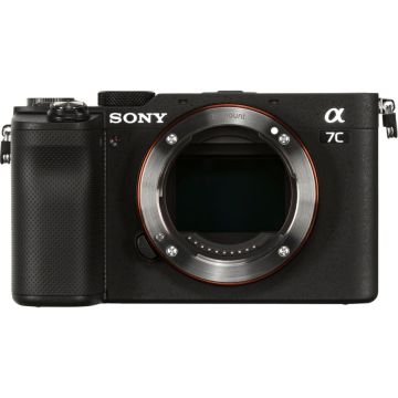 Sony Alpha 7C Pilna Kadra Kompaktā Bezspoguļa Kamera, 24.2MP, 3" Ekrāns, 4K Video, Tikai Korpuss, Melna