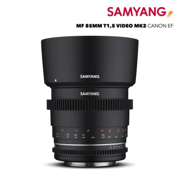 Samyang MF 85mm T1.5 VDSLR MK2 Objektīvs paredzēts Canon EF